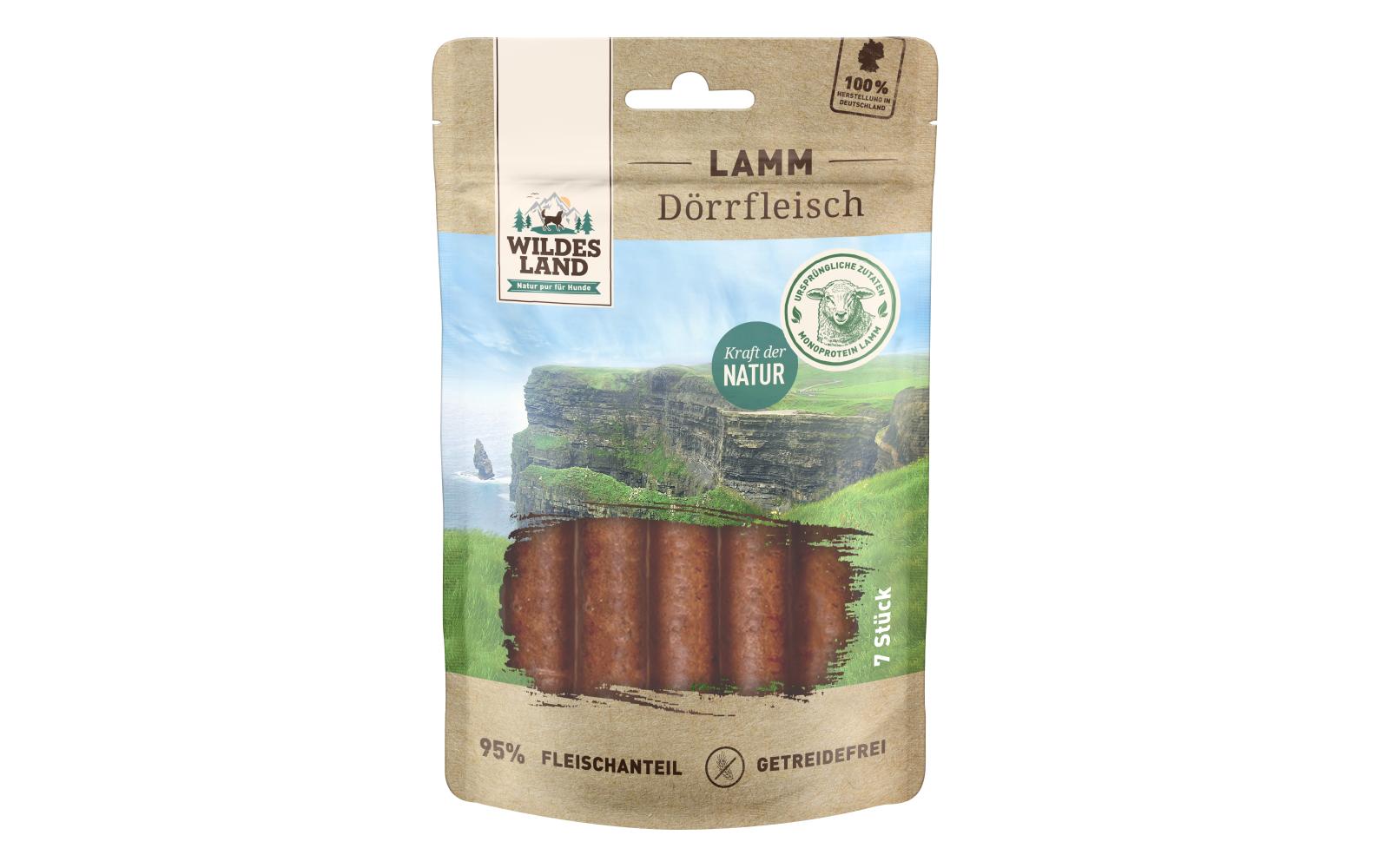Snack Dörrfleisch Lamm, 7 StkErgänzungsfutter aus Lammfleisch