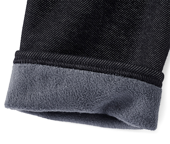 Gefütterte Leggings in Jeansoptik