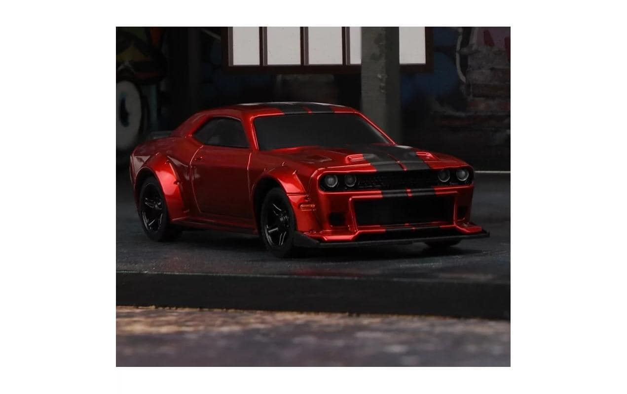 Micro Muscle Car Rot, RTR, 1:76Vollwertiges RC-Auto im micro Format