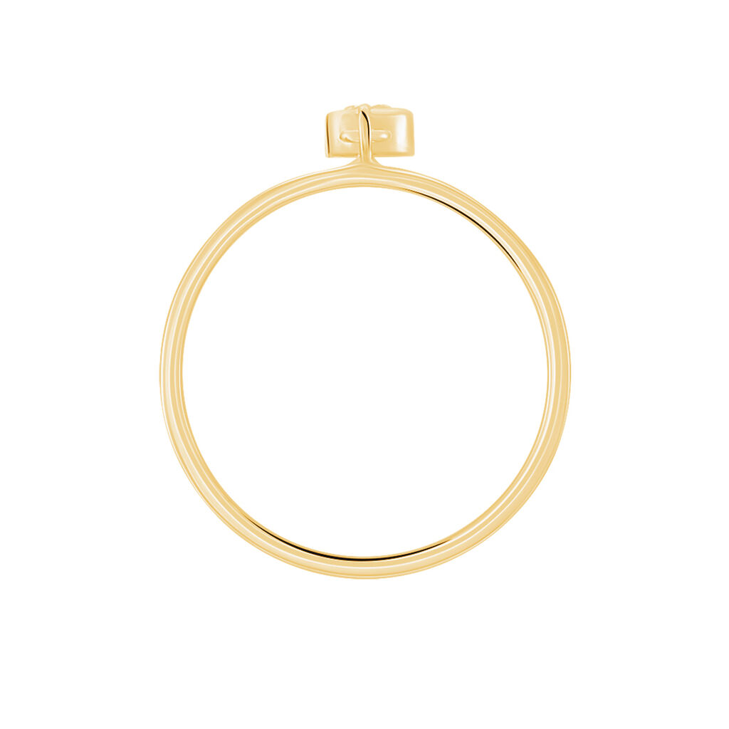 Bague Plaqué Or Jaune Lynnha Oxyde De Zirconium