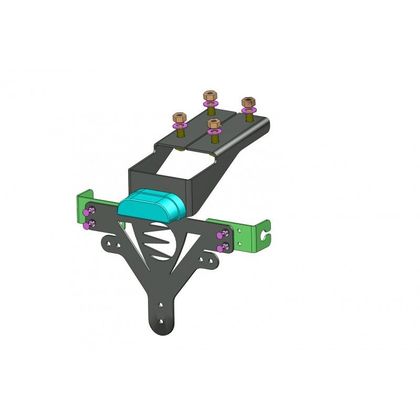 Support de plaque Brazoline ADAPTABLE - Noir