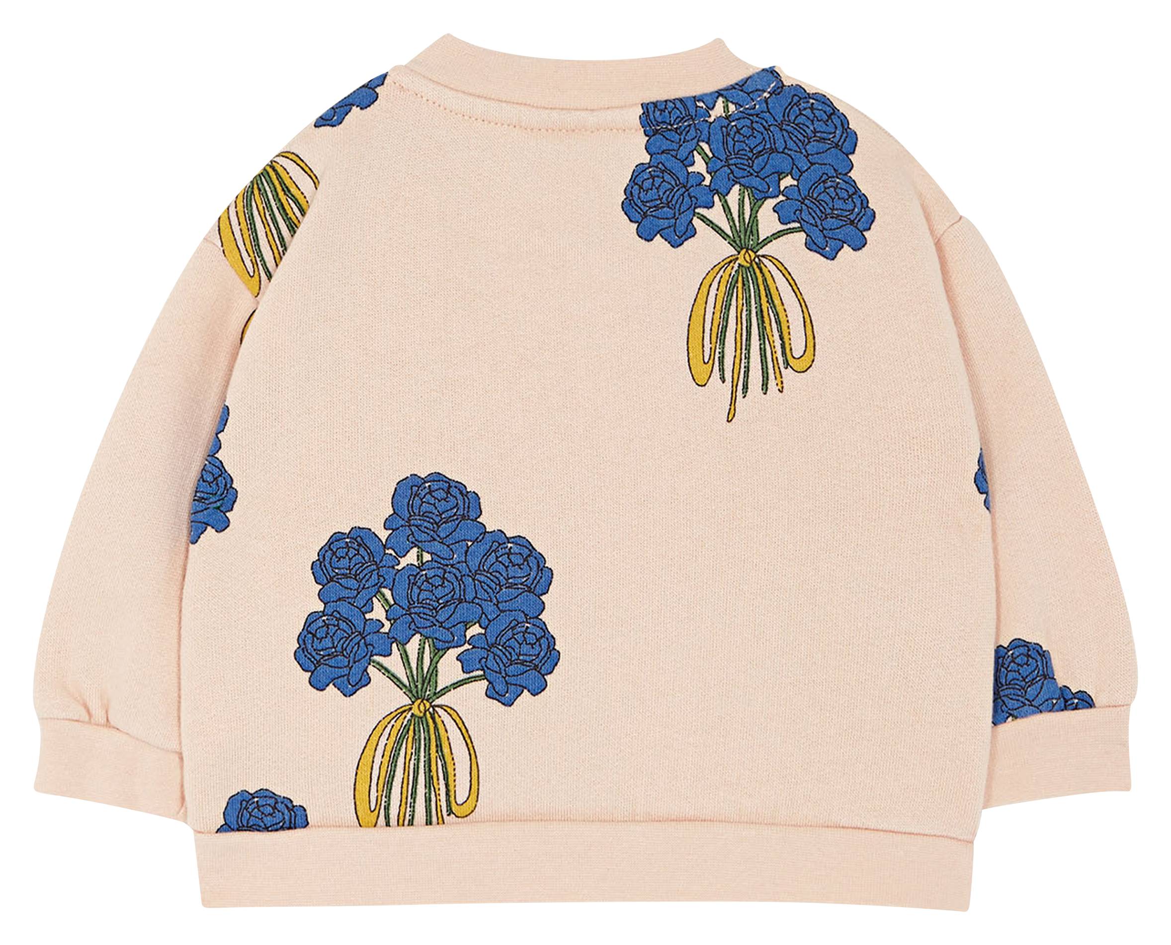 Sweat col rond imprimé en coton| Rose
