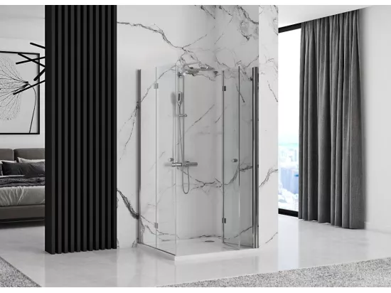 Cabine De Douche Rea Fold N2 70X110 Chrome