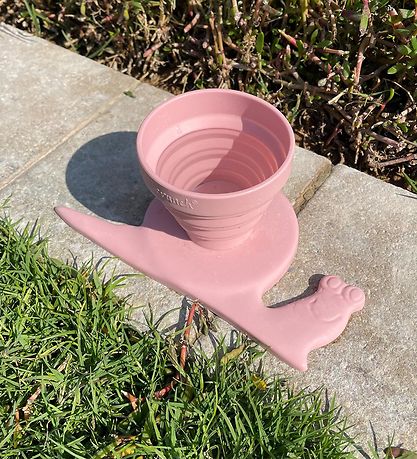 Scrunch Foldbar Regnvandsm?ler - 21x11 cm - Silikone - Dusty Ros
