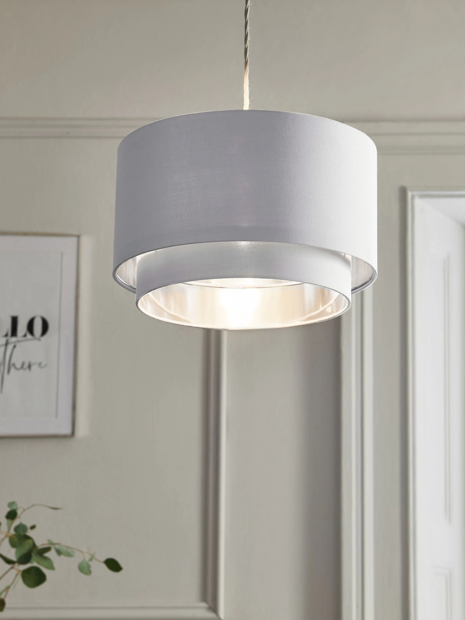 Rico plafondlamp met gemakkelijk te monteren kap