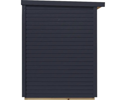 Bertilo Woodline Bike fietsenstalling/tuinhuisje met vloer, 202x106 cm, antraciet