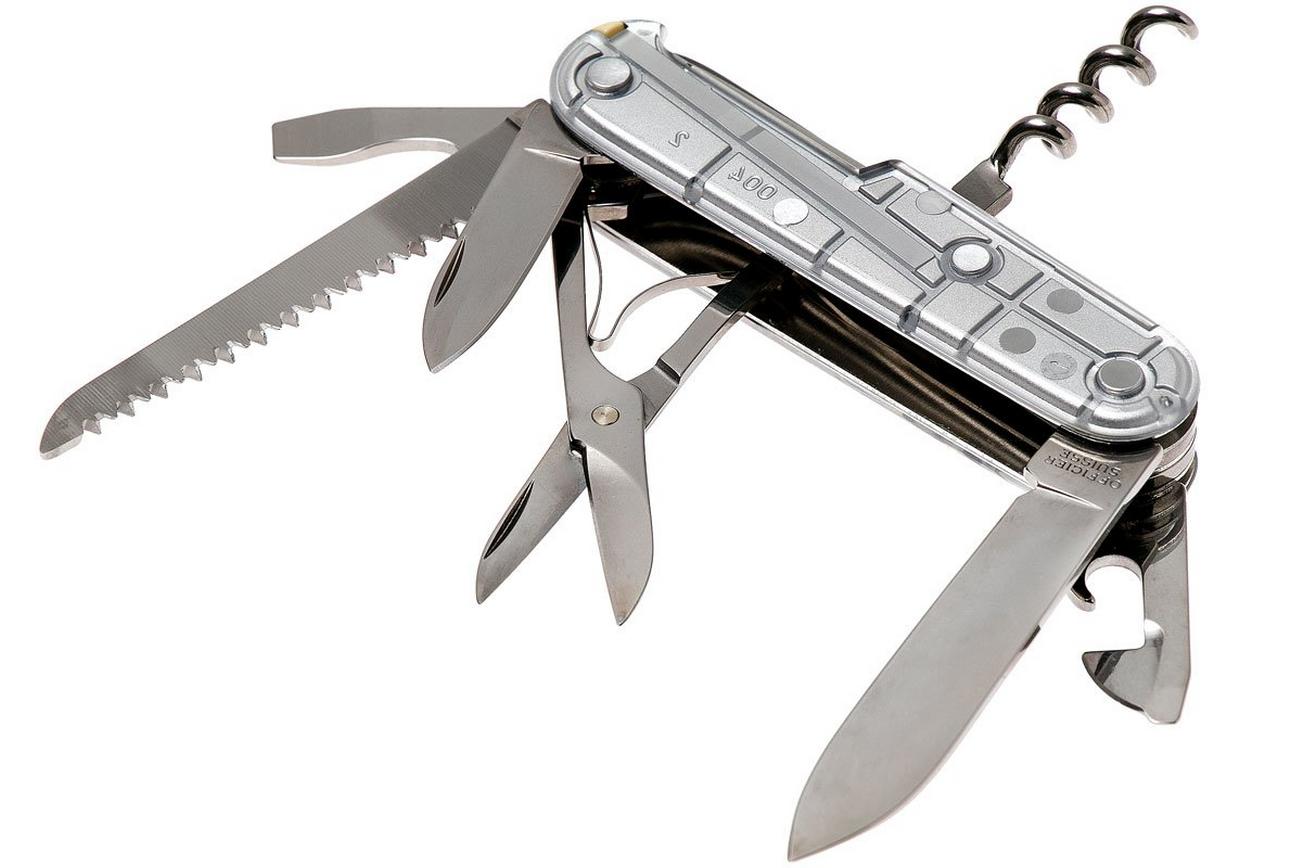 Victorinox Huntsman transparant zilver 1.3713.T7 Zwitsers zakmes