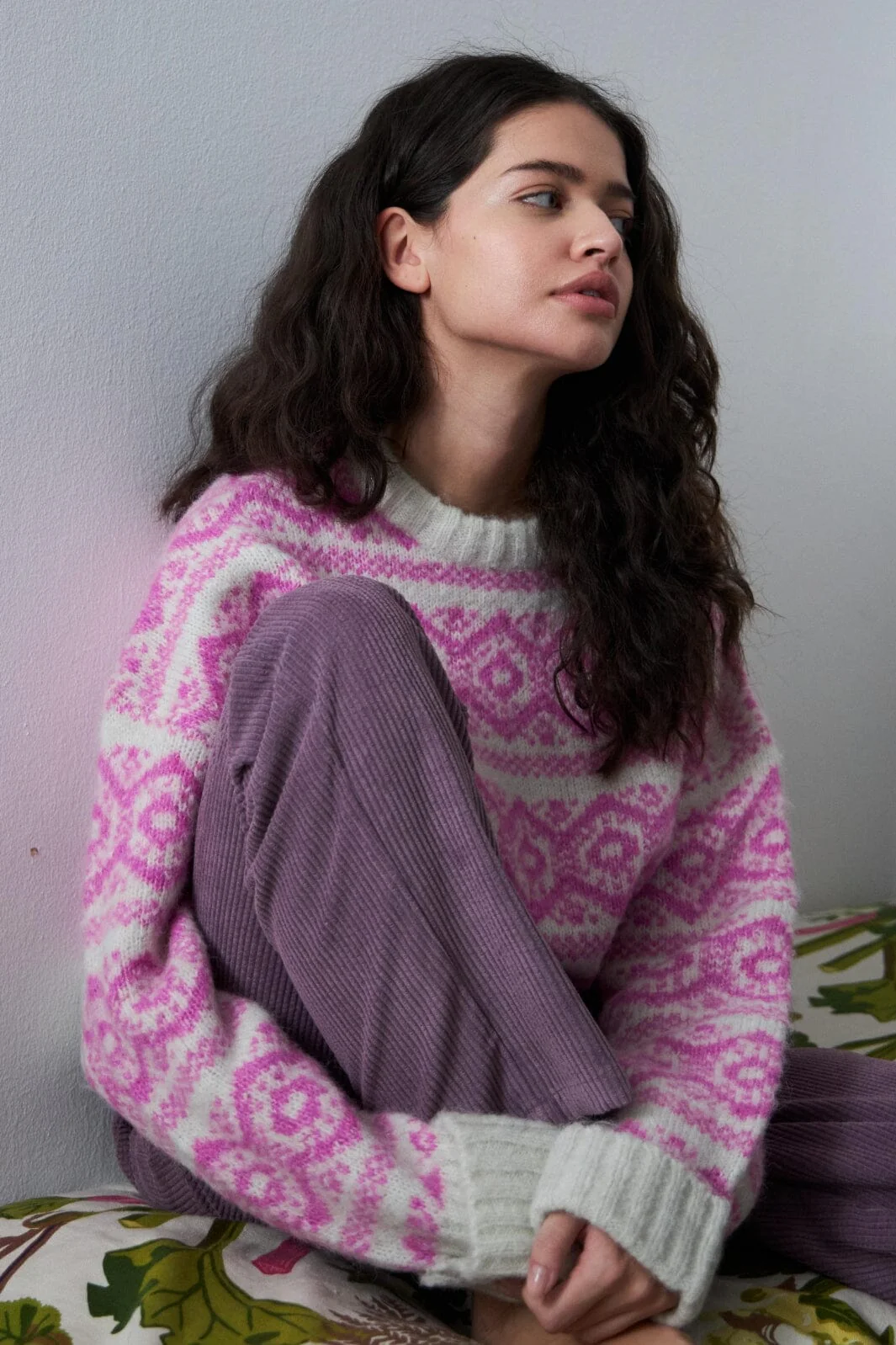 Lollys Laundry Lottiell Jumper Ls 98 neon pink