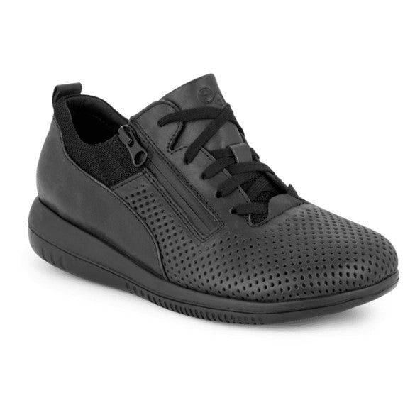 Leaf Lace Sneakers, kvinder, sort