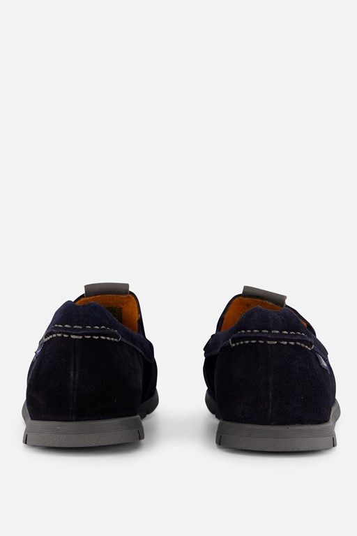 Bugatti Clipperton Instappers blauw Suede