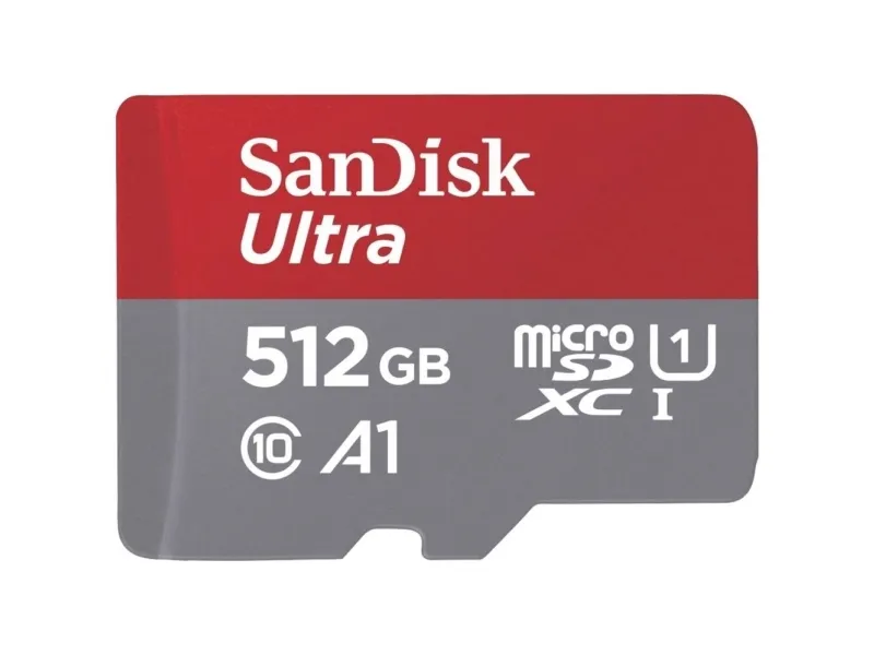 SanDisk Ultra - Flashhukommelseskort (microSDXC til SD adapter inkluderet) - 512 GB - A1 / UHS Class 1 / Class10 - microSDXC UHS-I