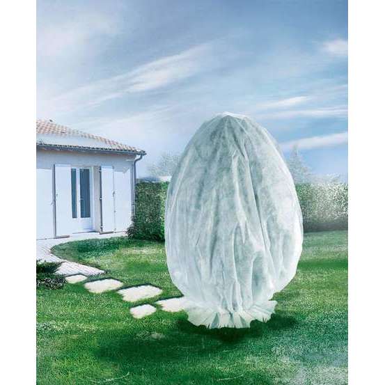 Lot de 2 housses d'hivernage Hiverzip transparentes H 1.80 x Ø 1.25m