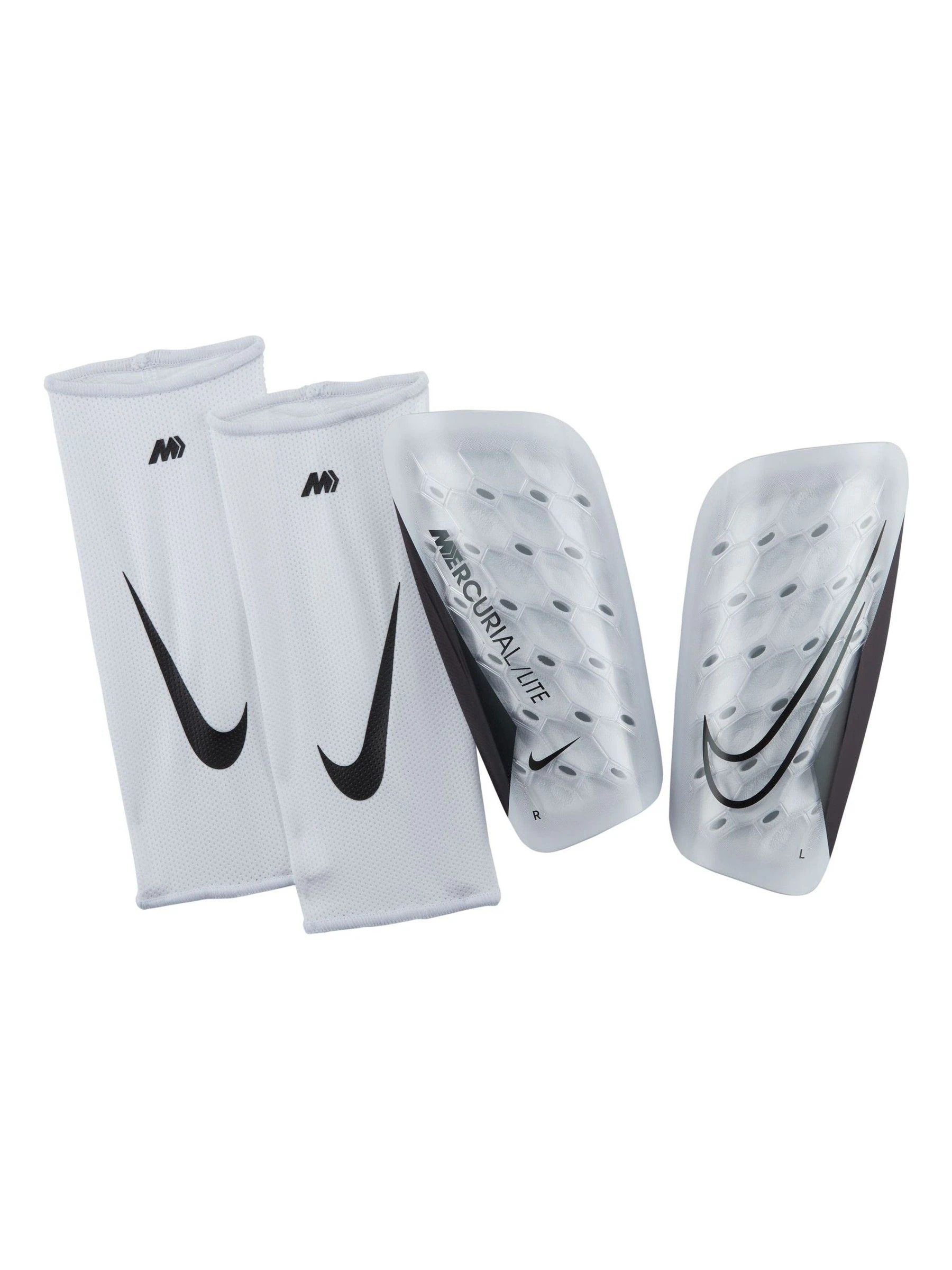 Wit - Nike - Mercurial Lite scheenbeschermers voor voetbal