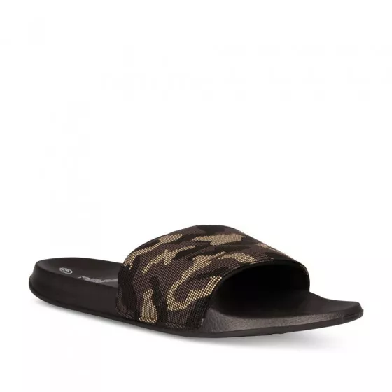 Claquettes NOIR DENIM SIDE