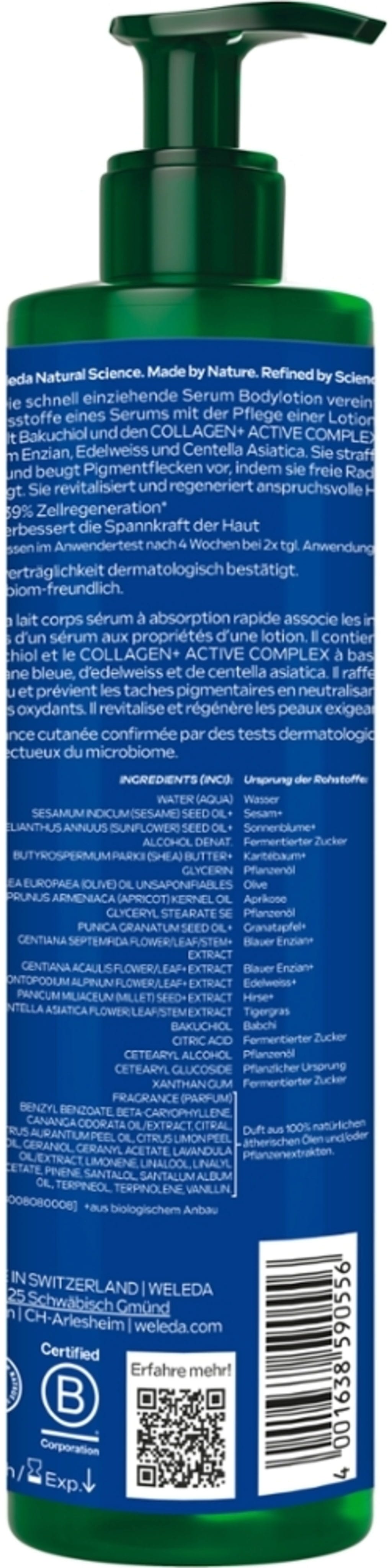 Weleda  Blauer Enzian & Bakuchiol Revitalizing Serum Bodylotion, 250 ml