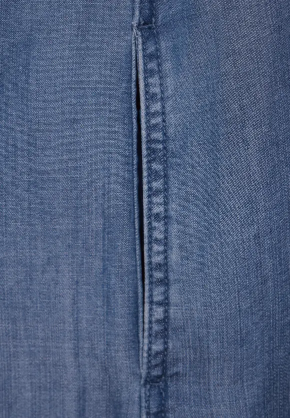 Lyocell Kleid - mid blue wash