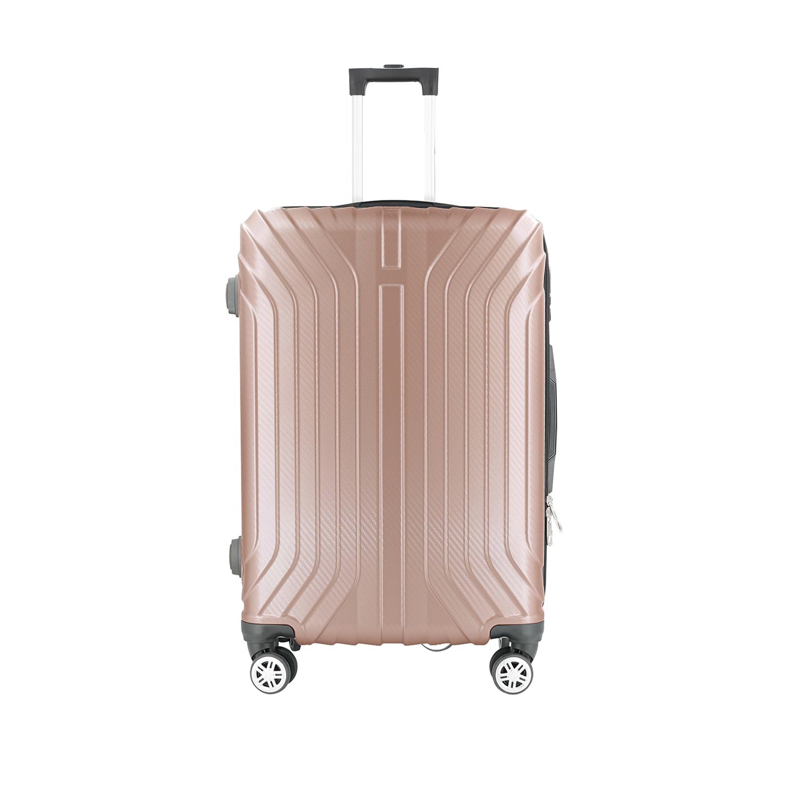clever pick Hartschalen-Reisekoffer - roségold - 50 Liter