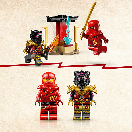 LEGO® NINJAGO® Kai og Ras' bil- og motorcykelkamp 71789