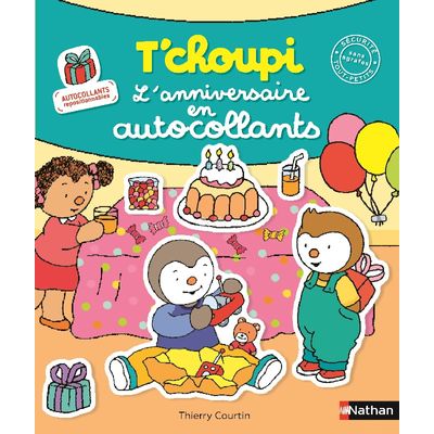 T'Choupi - L'anniversaire en autocollants