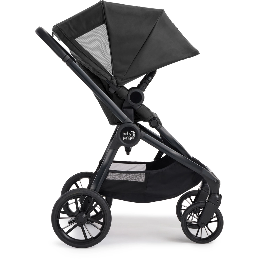 baby jogger Kinderwagen City Sights Rich Black inkl. Babywanne und Wetterschutz