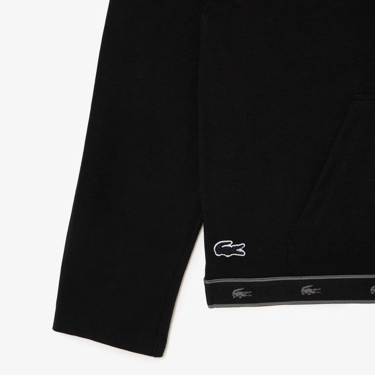 Sweatshirt d'intérieur zippé en coton stretch Vêtements d’intérieur & de nuit - Noir - Lacoste - Femme