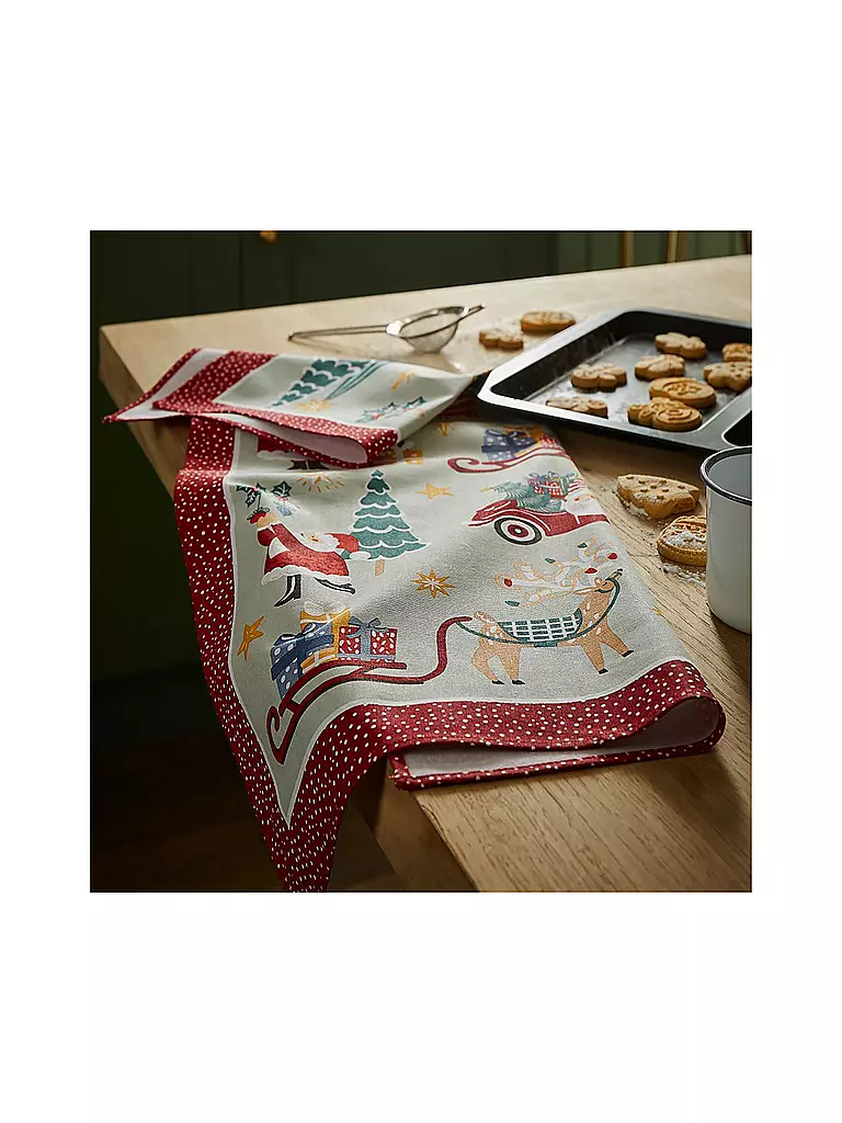 ULSTER WEAVERS Geschirrtuch Recycled Tis the Season senf