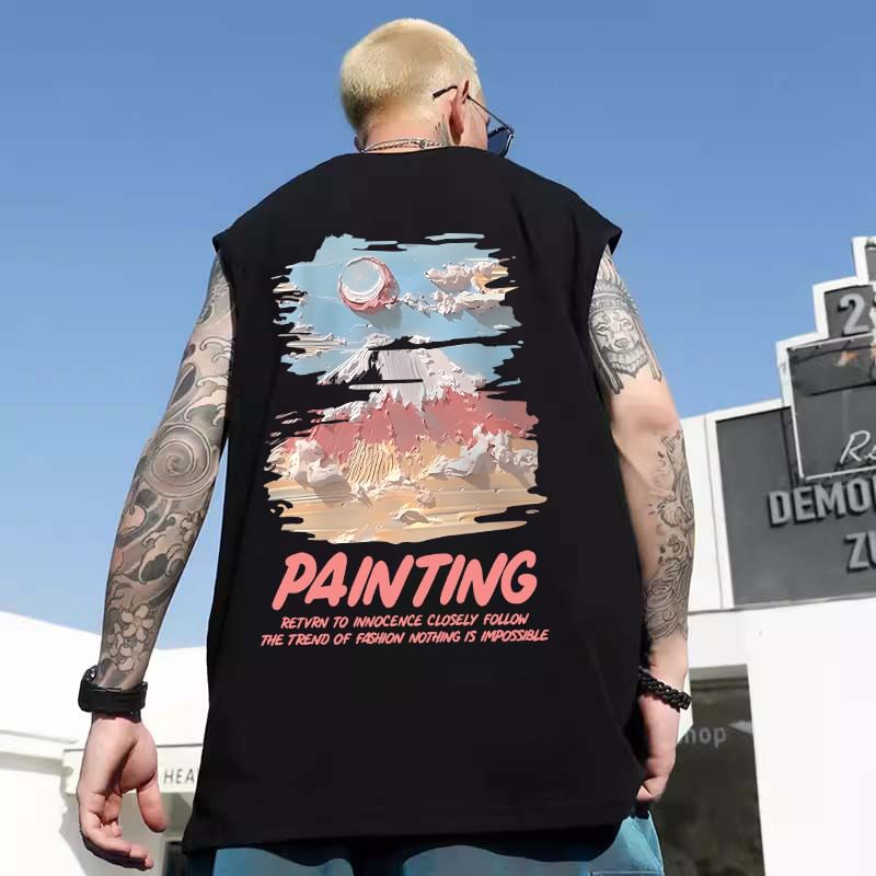 Cowpow - Tanktop met ronde hals en grafische print