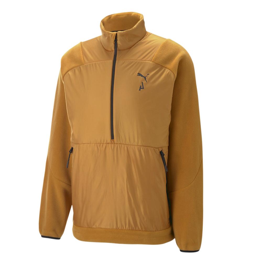 Puma Sweat 1/2 Zip Orange Homme Puma Sherpa Pullover