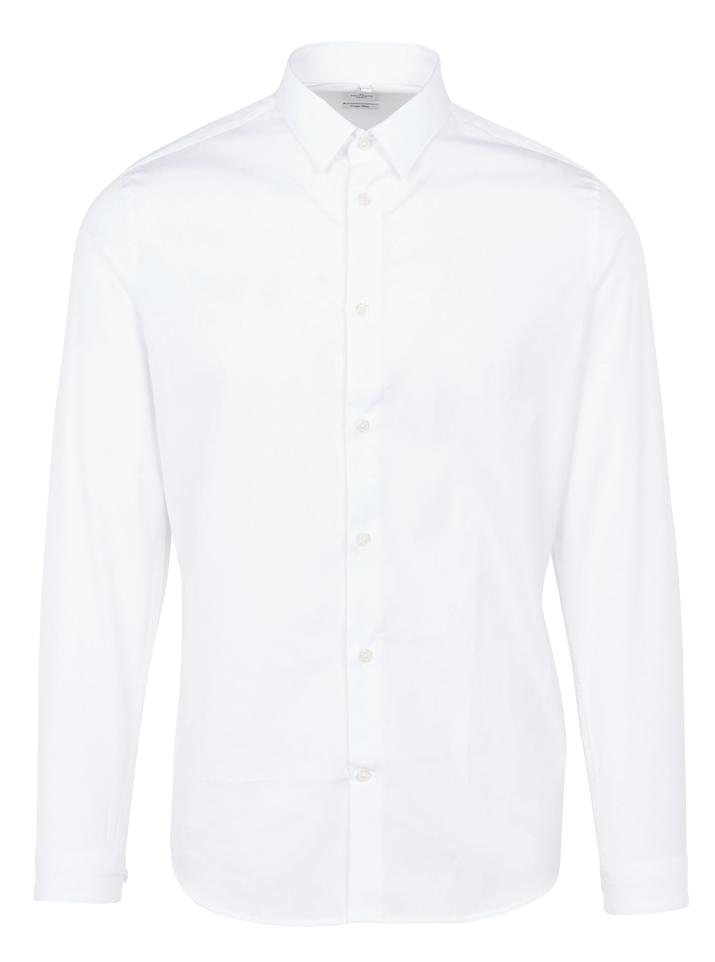 KRAVE - Chemise col classique slim fit en coton | Blanc