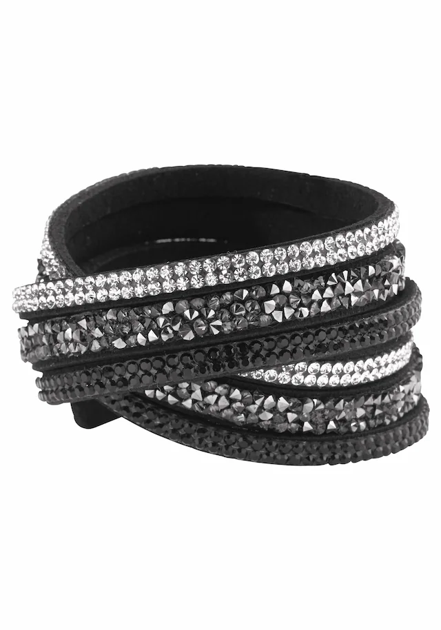 Firetti Armband »Wickelarmband« mit Glasstein