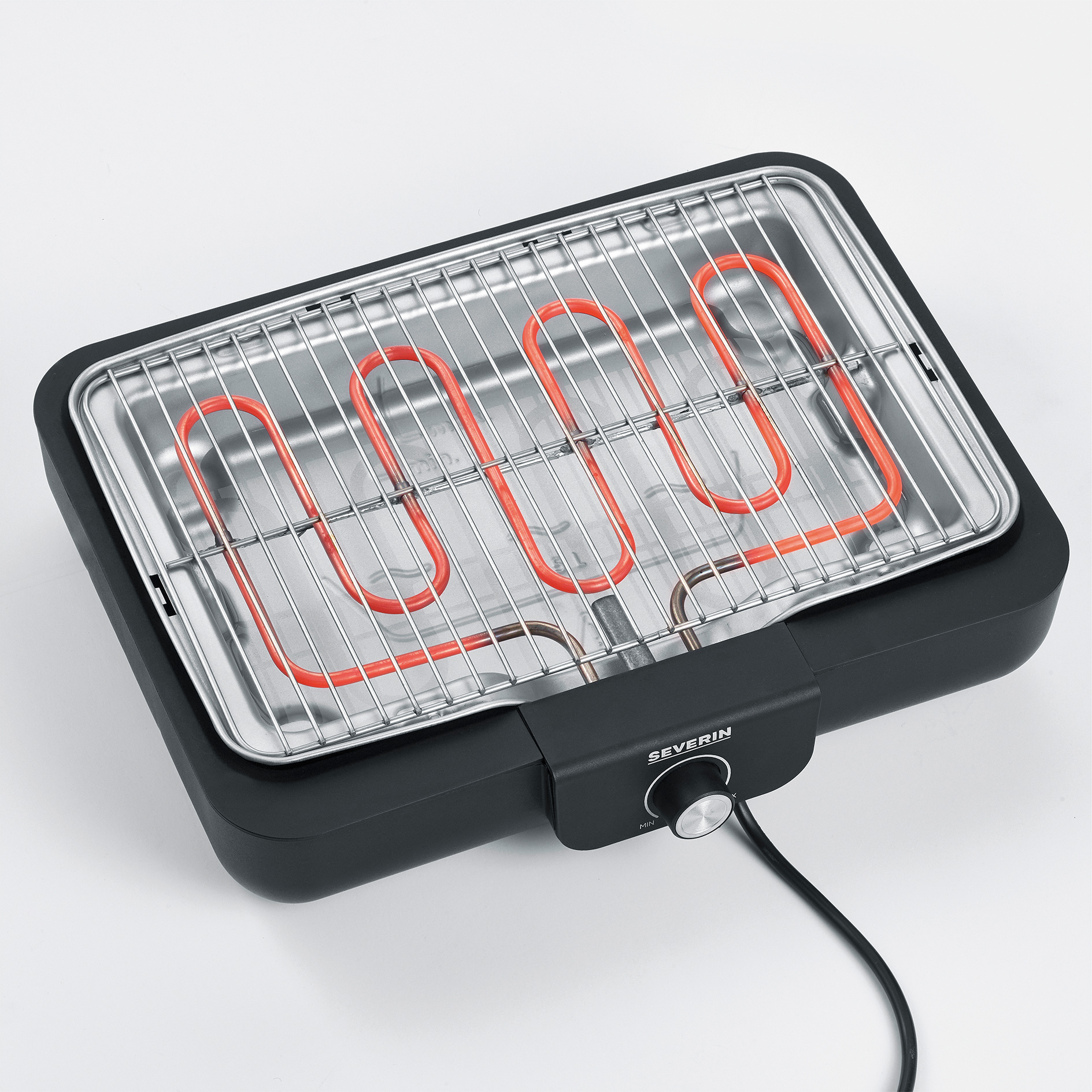 SEVERIN Tischgrill PG 8554 - schwarz - mit Grillrost
