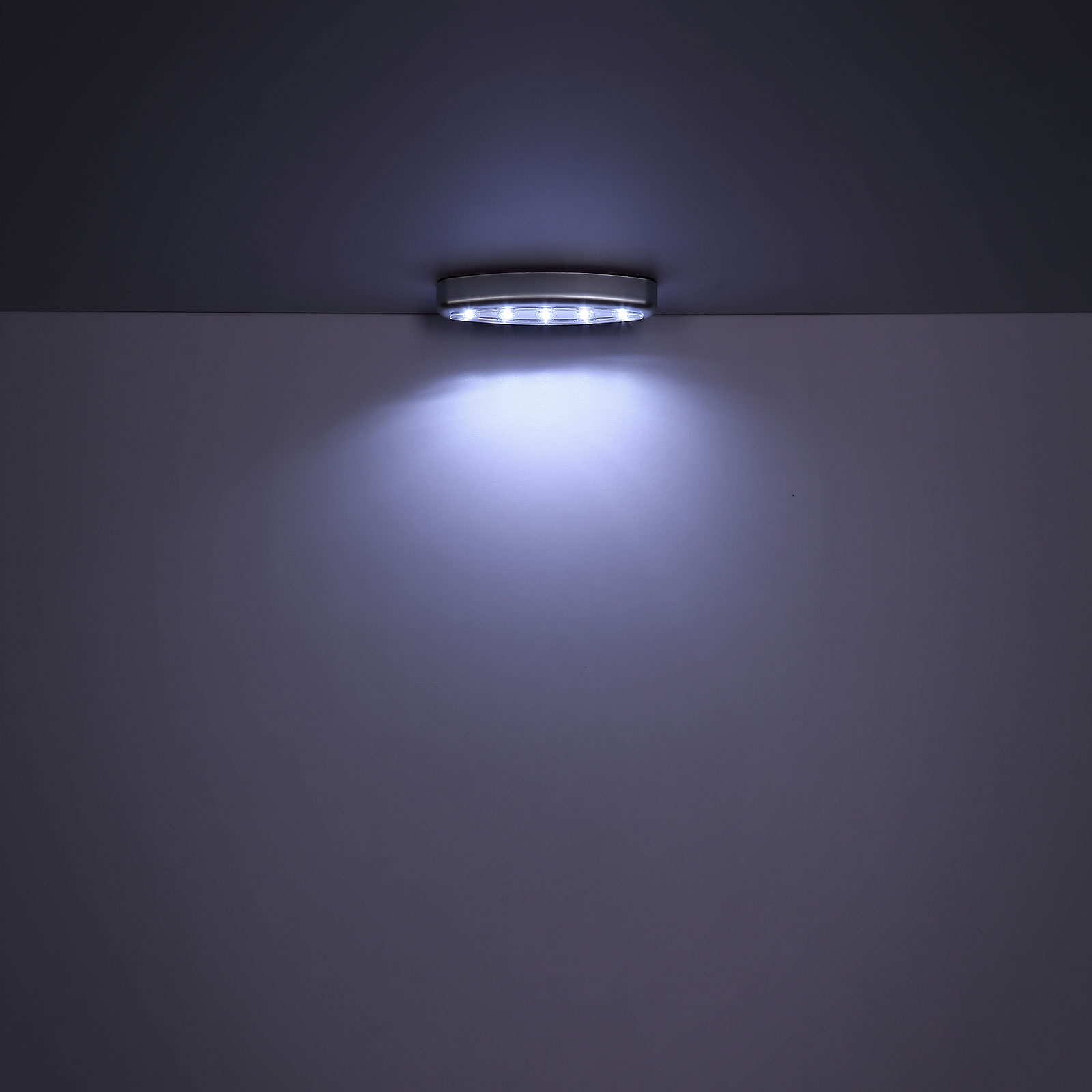 LED-Unterbauleuchte - silber - Kunststoff - 15 cm