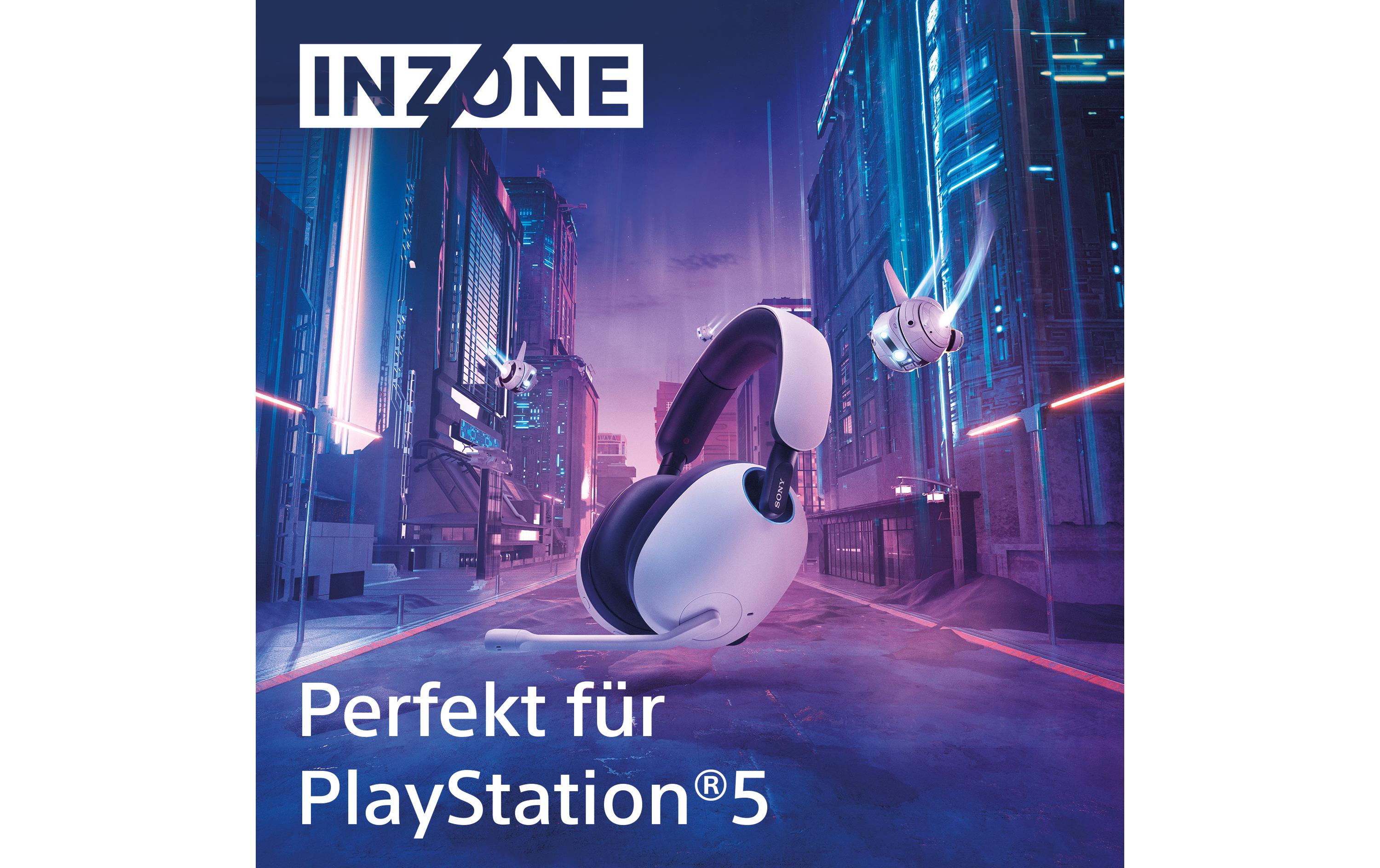 Headset INZONE H9 Weiss<br>Kabelloses Gaming-Headset mit Noise-Cancelling für die PS5 und den PC