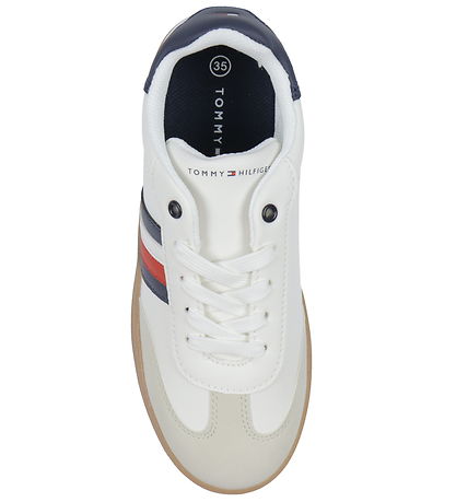 Tommy Hilfiger Schuhe - Striped Lace Bis Sneakers - Beige/Off Wh