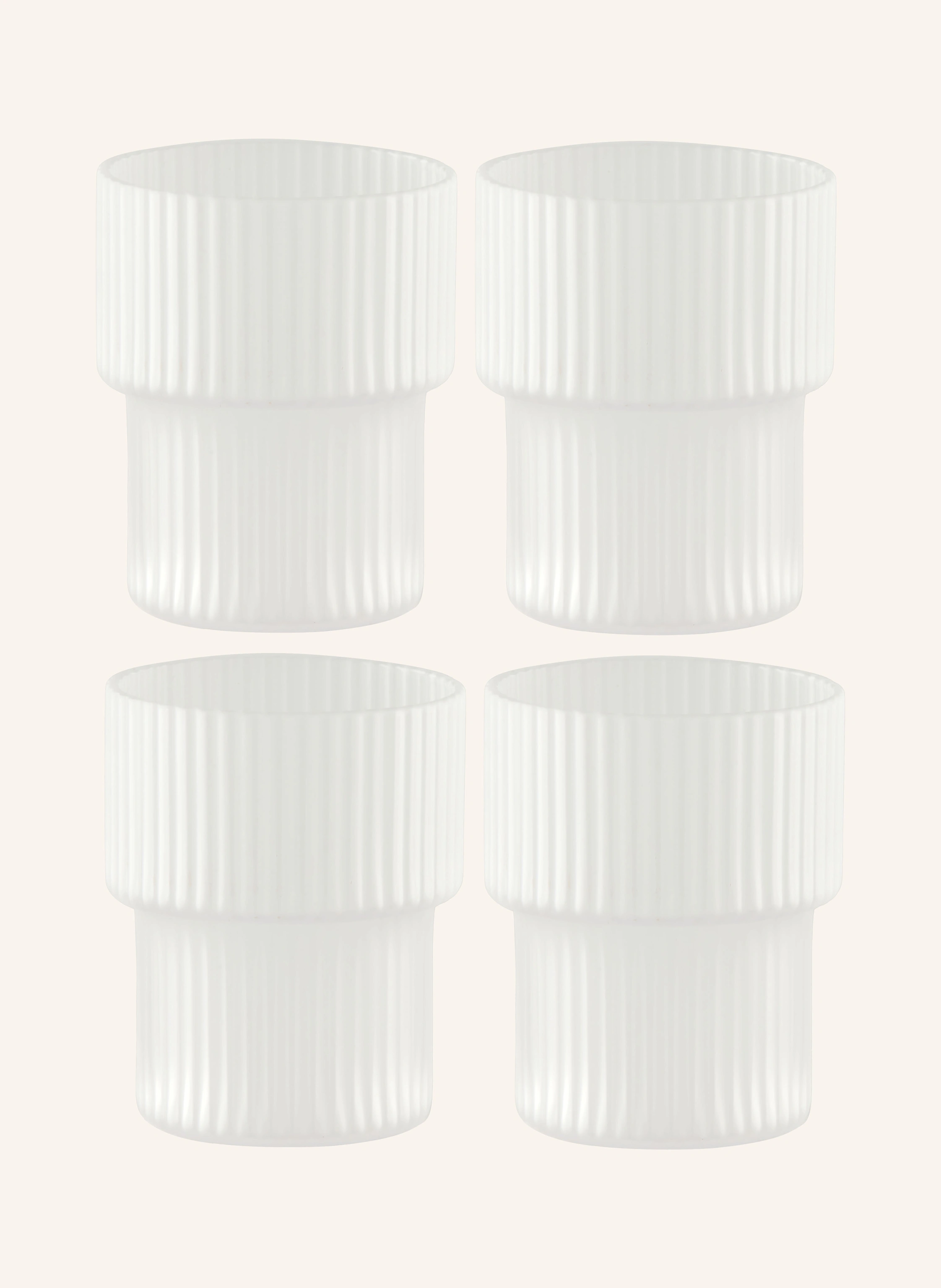Ferm LIVING 4er-Set Trinkgläser RIPPLE