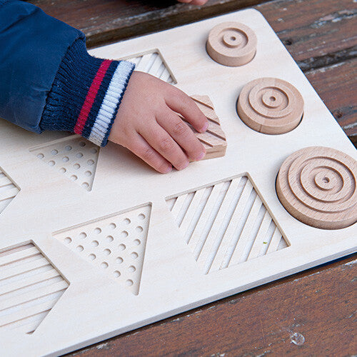 Andreu toys sensorische puzzel geo - 12st