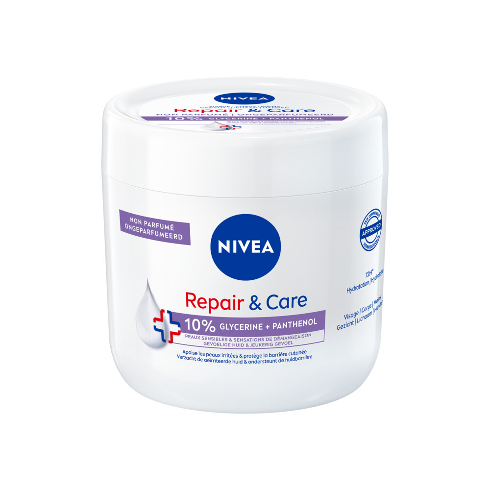 6x Nivea Repair & Care Bodycrème Sensitive400 ml