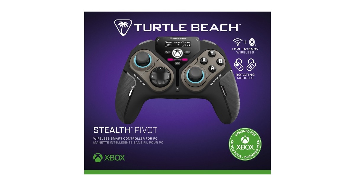 Turtle BeachStealth Pivot draadloze slimme controller   (Zwart, 2,4 GHz / Bluetooth / USB, Pc, Xbox, Android)