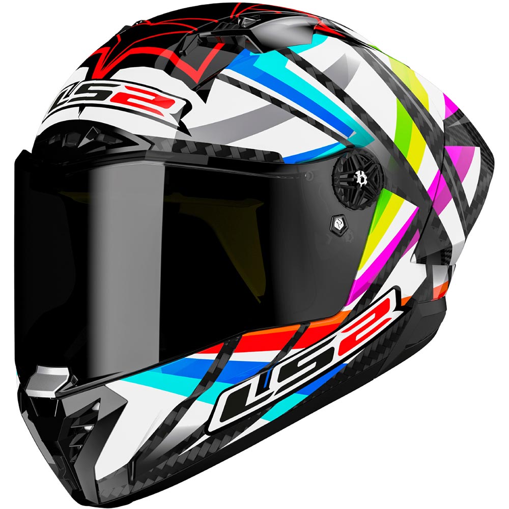 LS2 - Casque FF805 Thunder GP Aero Flash Noir / Blanc / Multicolore / Brillant