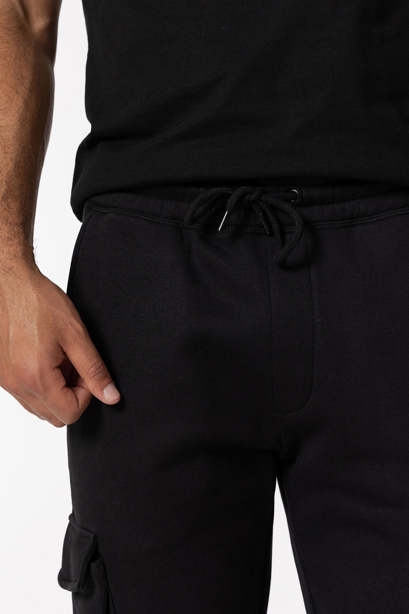Calça cargo jogger com cordão