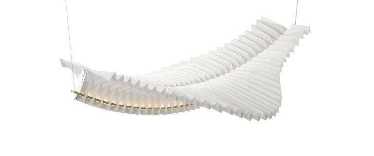Frandsen Sora hanglamp solid brass/white