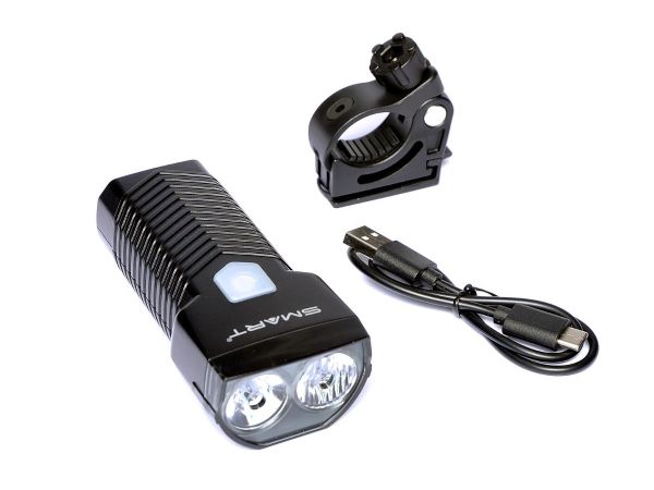 Smart SuperFlash Genopladelig Forlygte, 1500 Lumen