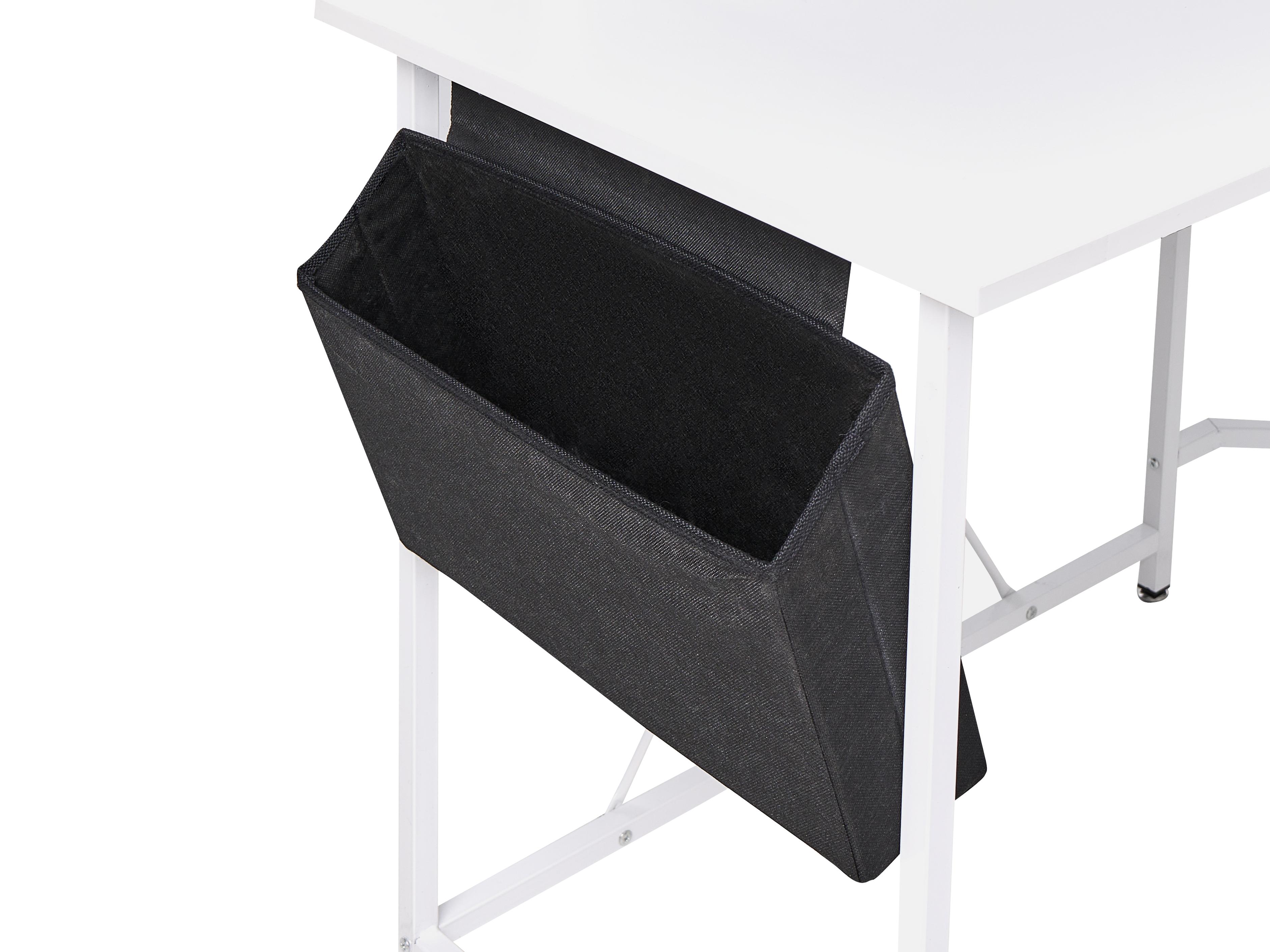 Bureau ARAMINGO Wit 120 cm 60 cm met opbergruimte
