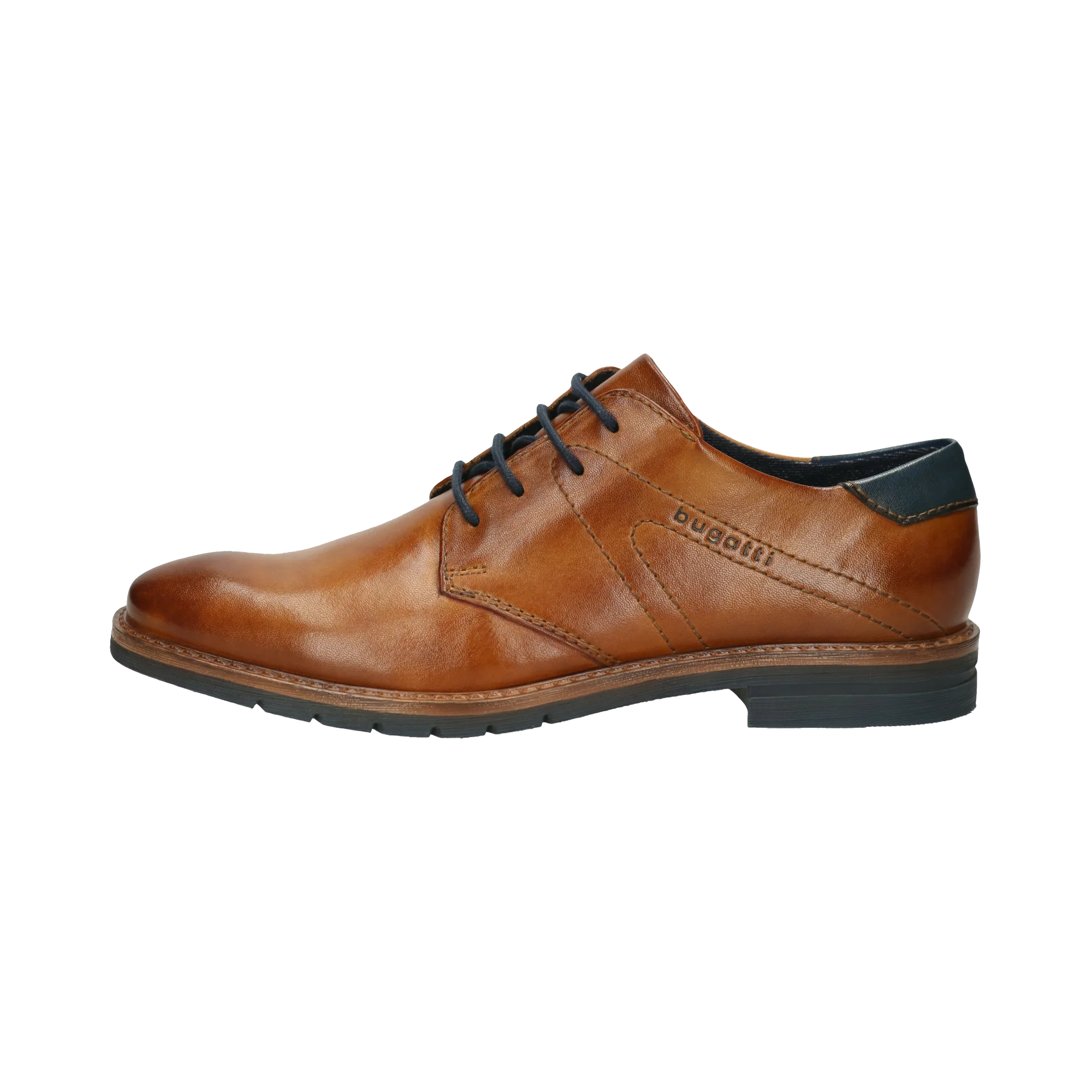 Leder Business Schnürer cognac
