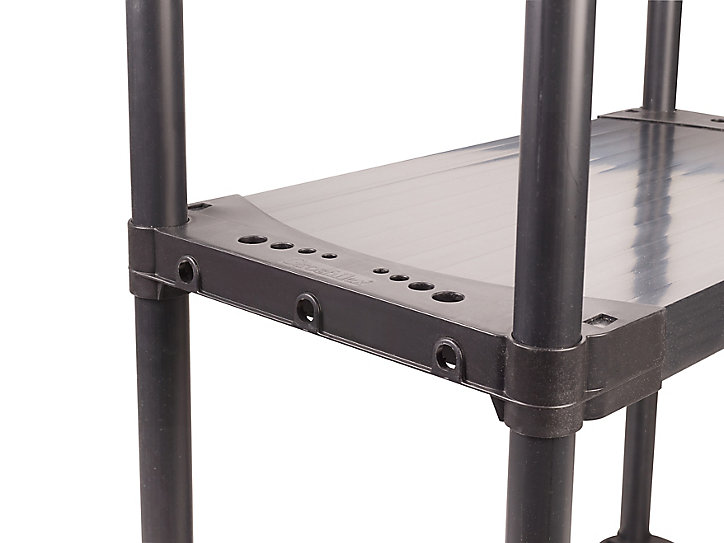 Étagère en résine 4 tablettes Grosfillex Access Pro H. 168 x L. 75 x P. 40 cm