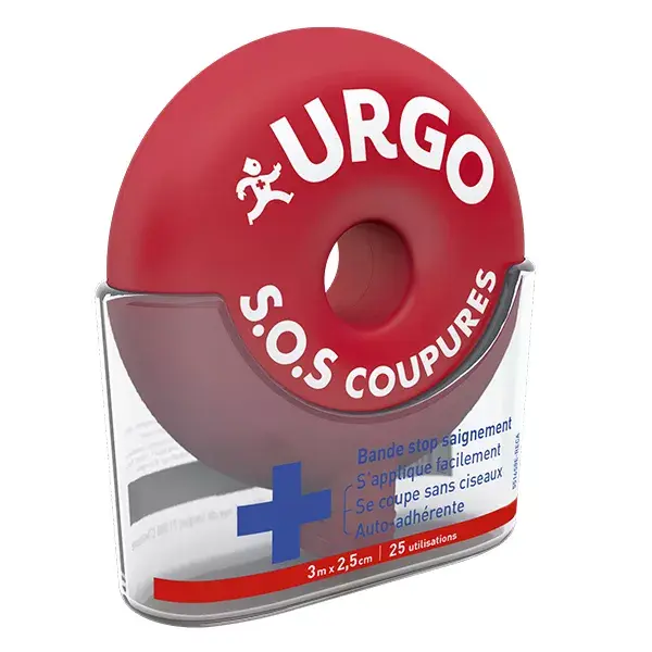 Urgo First Aid SOS Cuts Bleed Stop Strip 25 usos
