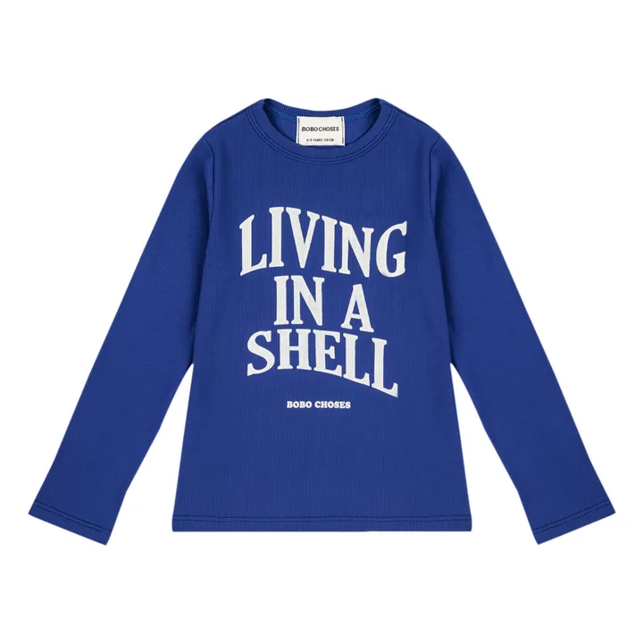 Bobo Choses T-Shirt Anti-UV Living In A Shell | Bleu marine