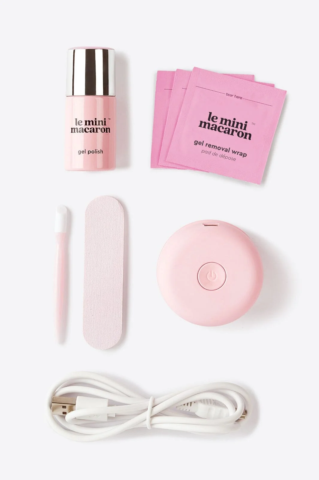 Le Mini Macaron Gel Manicure Kit fairy floss