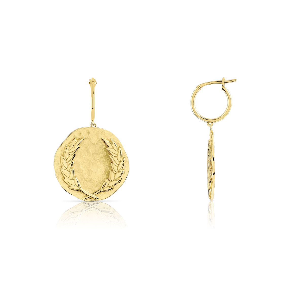 Boucles d'oreilles dorées