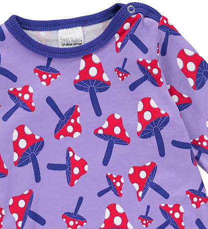 Freds WoRød Body l/æ - Mushroom - Paisley/Energy Blue/Lollipop